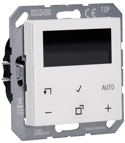 Thermostat avec Affichage Standard A Blanc Alpin (référence : JUNG TRDA1790WW)