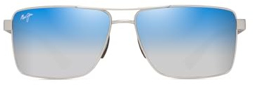 MAUI JIM Brille Größe 60 mm Silber/Eye SIZE: 60 Temple LENGTH: 140 Vertical SIZE: 42