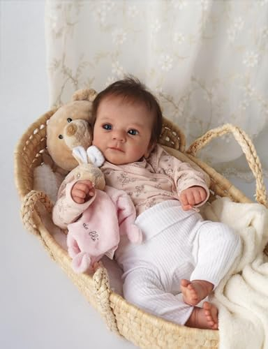 Anano Reborn Puppe Junge Toddler Silikon Babypuppen Lebensechte Rote Ausschläge Auf Wange 19 Zoll Puppen Die Echt Aussehen Newborn Baby Puppe Silikonpuppe Therapiepuppe