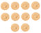HOODANCOS 10Pcs Mini Hand-Woven Straw Hats Doll Cap for DIY Craft Jewelry for Puppets and Home Decoration Projects