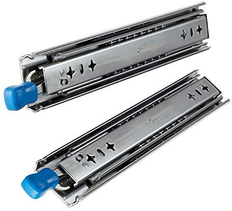 SWAYVES Guías para Cajones de Alta Resistencia, Guías para Cajones, Guías para Gabinetes con Rodamiento de Bolas de 2 Piezas, Extensión Completa, para Kit de Reparación de Cajones de Cocina Y Mesa/130