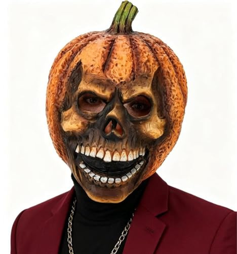 XIYANGJUAN Halloween Pumpkin teschio maschera per vestire in modo buffo la Maquerade Cosplay di Pumpkin maschile