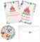 20Pcs Princess Party Invitations Sets with Envelopes Castle Party Favors Birthday Invitation Cards for Girls Baby Shower Decorations Princess Birthday Supplies