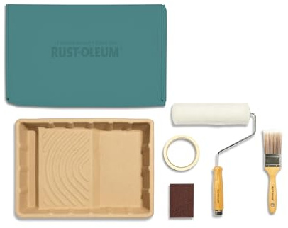 Rust-Oleum Ready to Roll - Eco Paint Kit (Large) - Matt Wall Paint Ocean Blue