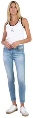 Le Temps des Cerises Pulp Slim Jeans Lonia Hohe Taille 7/8 Blau, blau, 26W