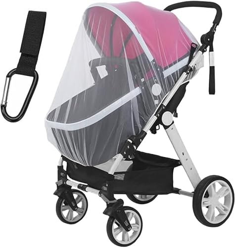Mosquitera para Cochecitos, Mosquitera Carrito Bebe Universal, Mosquitera Bebe Universal para Cochecitos, Antimosquitos Carro Bebe, Mosquitera Silla Paseo para Capazo, Silla de Paseo, Cuna de Viaje
