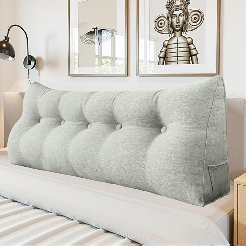 LELEFIDO Kopfteil Bett Rückenkissen – Großes Lesekissen für Bett & Sofa, Bequemes Rückenstützkissen fürs Lesen, Entspannen & Sitzen, Dekoratives Kopfteil Kissen