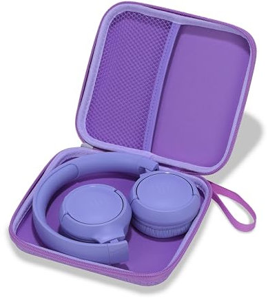 Ginsco Ultradünne Hülle, kompatibel mit JBL Tune 510BT Bluetooth-Kopfhörern, mit JBL Tune 520BT/670NC Live 460NC, kabellose On-Ear-Kopfhörer, Reise-Trage-Kopfhörerhülle (lila)