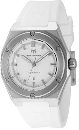 Technomarine Coral - Legacy TM-416049 Women's Watch - Waterproof - Analogue - Quartz Movement - Stainless Steel with Silver dial - 36mm