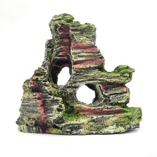Realistische Aquarium-Felsen-Ansicht für Höhlen, Bäume, Brücke für einzigartige Aquascaping (B)