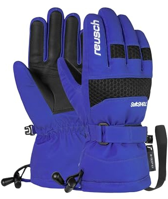 Reusch Skihandschuhe Kinder | warm, wasserdicht, Winddicht & atmungsaktiv | Winterhandschuhe mit Klettverschluss & Softshell, für Ski & Outdoor, Größe 3-6,5, Connor R-TEX XT Junior