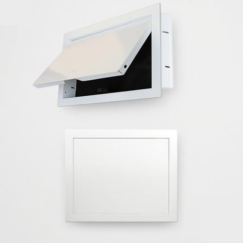 Revisionsklappe Trockenbau aus Aluminium - Magnetverschluss Rechteckiges Revisionstür Wartungsklappe für Wasserzähler Decke Badewanne Sicherungskasten(W 30 cm x H 60 cm)