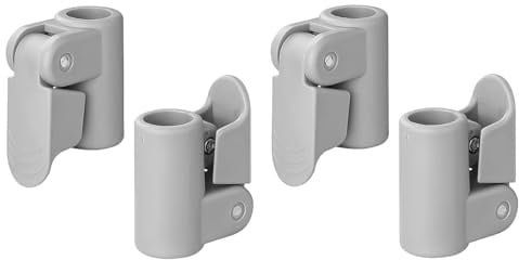 ACOLY 4Pcs Schnellverbinder Rohrschelle Zeltstange Schnellspanner 19-22mm Spannsystem Nachrüstsatz