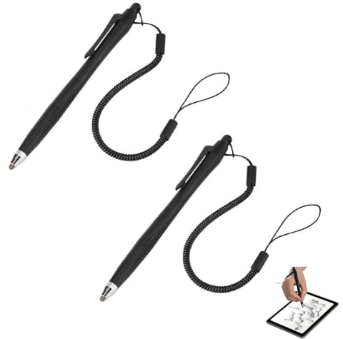 Ticfox Lápices Ópticos Capacitivos Universales de Pantalla Táctil, 2 Piezas lápiz Capacitivo para Tablets, Lápiz Stylus Capacitivo Profesional, Smartphones, Protege la Pantalla, para Escribir, Dibujar