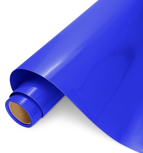 AMAZINGHOME Royal Blue Heat Transfer Vinyl Roll - 30.5 cm x 400 cm, Premium Iron On Vinyl for Fabric, Compatible with All Cutting Machines, HTV for Clothing, Bags, Home Decor