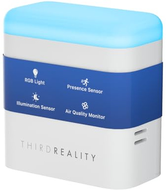 THIRDREALITY Smart Presence Sensor R3, 60 GHz mmWave Radar, USB-C-betrieben, RGB-Licht mit Statusanzeige, Beleuchtungssensor, Zigbee-Repeater, kompatibel mit Home Assistant (ZHA&Z2M), SmartThings