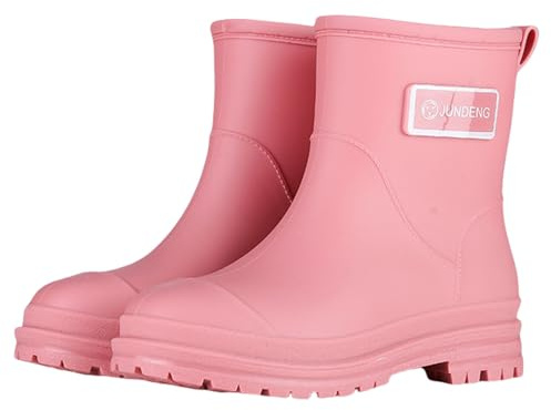 Generisch Stivaletti estivi da donna leggeri: stivali in gomma da donna, colorati, senza lacci, impermeabili, da giardino, con suola antiscivolo, per giorni di pioggia, giardino e cucina