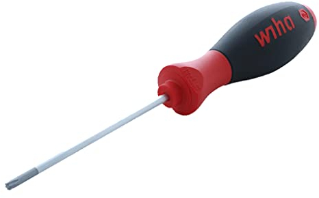 Wiha Schraubendreher SoftFinish® TORX® mit Rundklinge (01292) T20 x 100 mm ergonomischer Griff für kraftvolles Drehen, Allrounder für Industrie und Handwerk