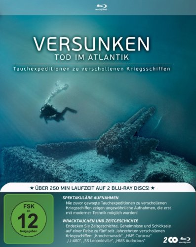Versunken: Tod im Atlantik - Tauchexpeditionen zu verschollenen Kriegsschiffen (3D-Schuber) [Blu-ray]