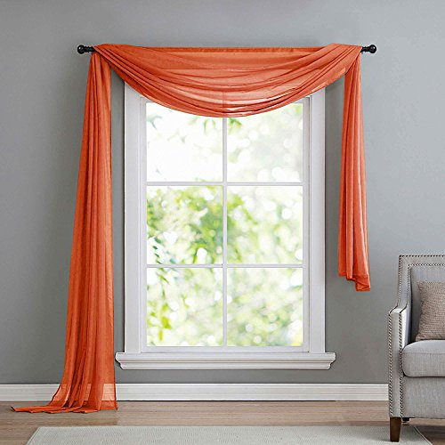 Gardinenbox Attelage Horizontal pour Rideaux (Gaze), Transparent Terre Cuite
