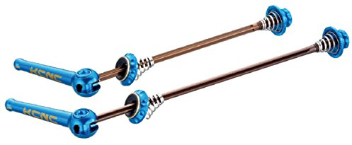 KCNC Grooving QR Skewers MTB Schnellspanner Set - blau