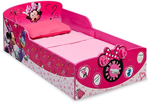 Delta Children Interactive Wood Toddler Bed, Disney Minnie Mouse