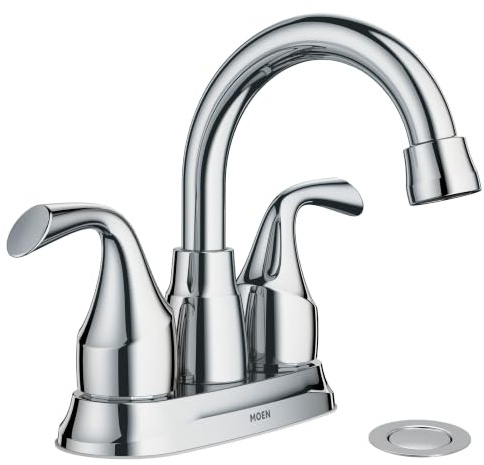 MOEN Idora 10.2 cm Centerset 2-Griff Bad Wasserhahn Chrom