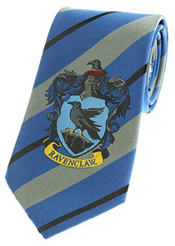 Premium Harry Potter Krawatte gestreift Haus Crest Krawatte Krawatte Halstücher, Seidenkrawatten /> Cosplay Kostüm Zaubererwelt (Ravenclaw)