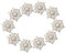 10x Blumen Flatback Strasssteine Kristall Flache Rücken Schmucksteine Glitzersteine zum Aufnähen