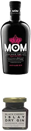 Mom God Save the Gin England 0,7 Liter + Islay Dry Gin Black Cherry Sauerkirsche Marmelade 150 Gramm
