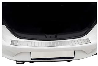 OMAC Ladekantenschutz für Renault Megane Limo 2016-2022 Chrom gebürstet | Stoßstangenschutz, fahrzeugspezifische Passform