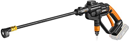 WORX WG620E.9 idropulitrice Hydroshot 20V, portatile, a batteria, con ugello a spruzzo multiplo, tubo da 6 m, senza batteria e caricatore