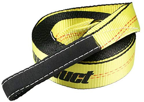 Sumpluct Correa de Remolque de recuperación de 2 Pulgadas x 20 pies, Resistente a la Rotura de 20 Libras, Uso para Cuerda de Remolque de Emergencia, Protector de árboles, extensión de cabrestante,