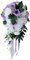 Harilla Realistischer Hochzeits Braut Blumenstrauß Handgebundenes Blumendekor Party Angebot Weiß + Weinrot, Weiß + Lila