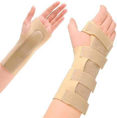 Express Orthopaedic® - Medically Approved Neoprene Wrist Support Splint With Palm Stay & Grip Tab Fastenings - Carpal Tunnel, RSI, Arthritis (LARGE - Wrist Circ:17-20cm, LEFT)