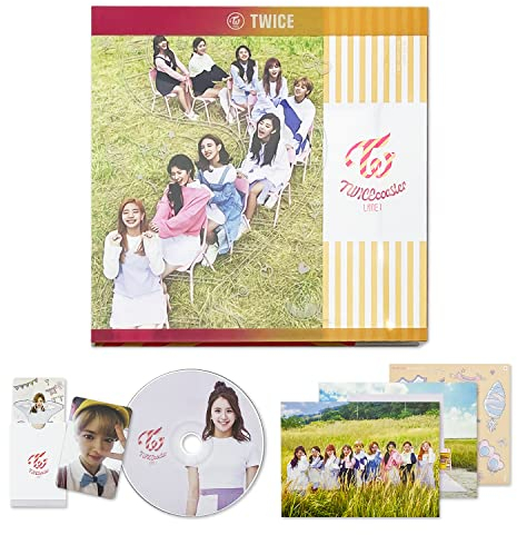 TWICE - [3rd Mini Album] -TWICECOASTER : LANE 1- Photobook + Sticker + 2 Photos + CD-R + Selfie Photo Card + Hologram TT Photo Card - Apricot
