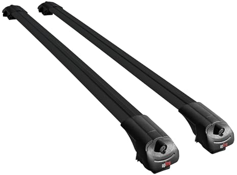 Apline Kompatibel mit Citroen C5 Aircross 2018-2025 ACE-1 Relingträger Dachträger Auto Gepäckträger Schwarz Aluminium 2 Stangen