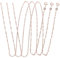 KJHBV 3 Stücke DIY Kupfer Kette Halskette Ketten Für Anhänger Schmuck Halskette Groß Geschenke Roségold Choker Halskette Zarte Halskette Ketten Schmuck Halskette Geschenk DIY