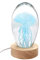 Shop-UP! Medusa Himmelblau Tentakeln, große 3D-Kristall-Lampe, mit Sockel und LED-Licht, inklusive Geschenkbox