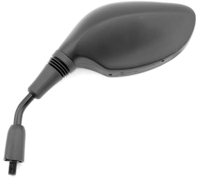 VICMA Rückspiegel links schwarz kompatibel mit Honda PCX 125/150, CRF 250 | Linker Seitenspiegel, Gewinde M10/125 mm Rechtsgewinde, oval, schwarz, nicht einklappbar, Referenznummer 88220KWN900