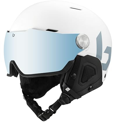 bollé Might Visor Skihelm, weiß, S