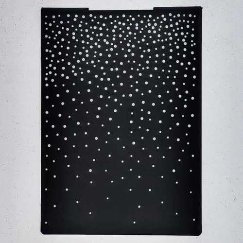 DDOUJOY Frohe Weihnachten Schneefall Schneeflocke Punkte Hintergrund Kunststoff Prägeschablonen für Kartenherstellung Scrapbooking und andere Papierhandwerk 3100901
