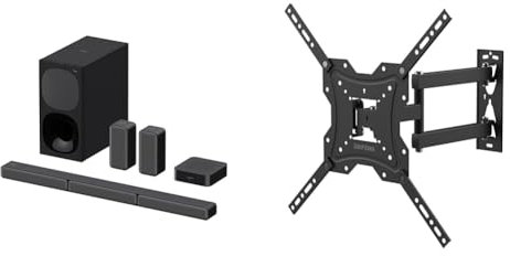 SONY HT-S40R - 5.1ch Soundbar with Subwoofer and Wireless Rear Speakers & Grifema GB1004 Supporto Tv Parete, Per Tv a Schermo