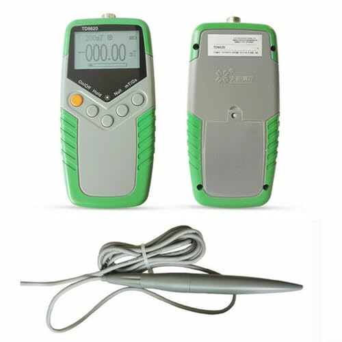 EXTRWORY Gaussmeter-Tester TD8620, digitales Gauß-Instrumenten-Set mit Messsonde zur Messung der magnetischen Flussdichte, von 0 bis 2400 m