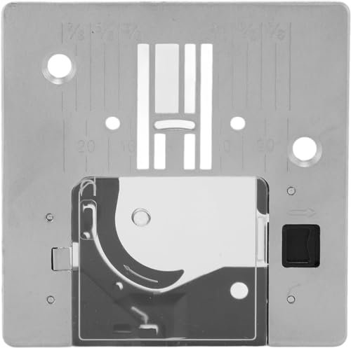 zickzacknaehmaschine Stichplatte mit Abdeckplatte für Pfaff Passport 2.0, 3.0, Singer Featherweight C240 Nähmaschinen