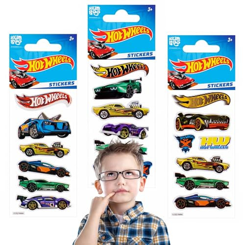 Hot Wheels Sticker-Set für Kinder, Aufkleber für Kinder