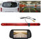 【Neues Modell mit 8 Lichtern】Auto Dritte Dach Top Mount Bremsleuchte Kamera HD Nachtsicht Bremslicht Rückfahrkamera für Mercedes Benz Vito W447 Kasten Tourer V260 Mixto 3 2014 (Mit 7-Zoll-Rückspiegel)