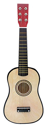 Kindergitarre für Anfänger, Fördert Musikalische Fähigkeiten, Inspiriert Rhythmus und Auditive Kreativität (Holz)