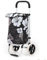 50Liter Aluminium Trolley Einkaufstrolley Klappbar, Shopping Trolley, Wasserabweisender Einkaufswagen Faltbar, Einkaufstasche mit 2 Rädern, Einkaufskorb mit Rollen, Groß - Blumen