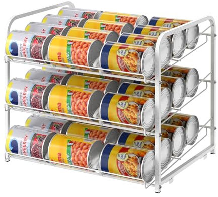 Nandae Dosenhalter Kühlschrank,Dosenspender Kühlschrank Organizer, Dosenregal Organizer, Kühlschrank Dosenspender für Getränkedosen Bier Konserven Aufbewahrung (1 Packung Weiß)